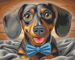 Схема для вишивки бісером ,, Чорна Таксочка ,, Сб-3-102