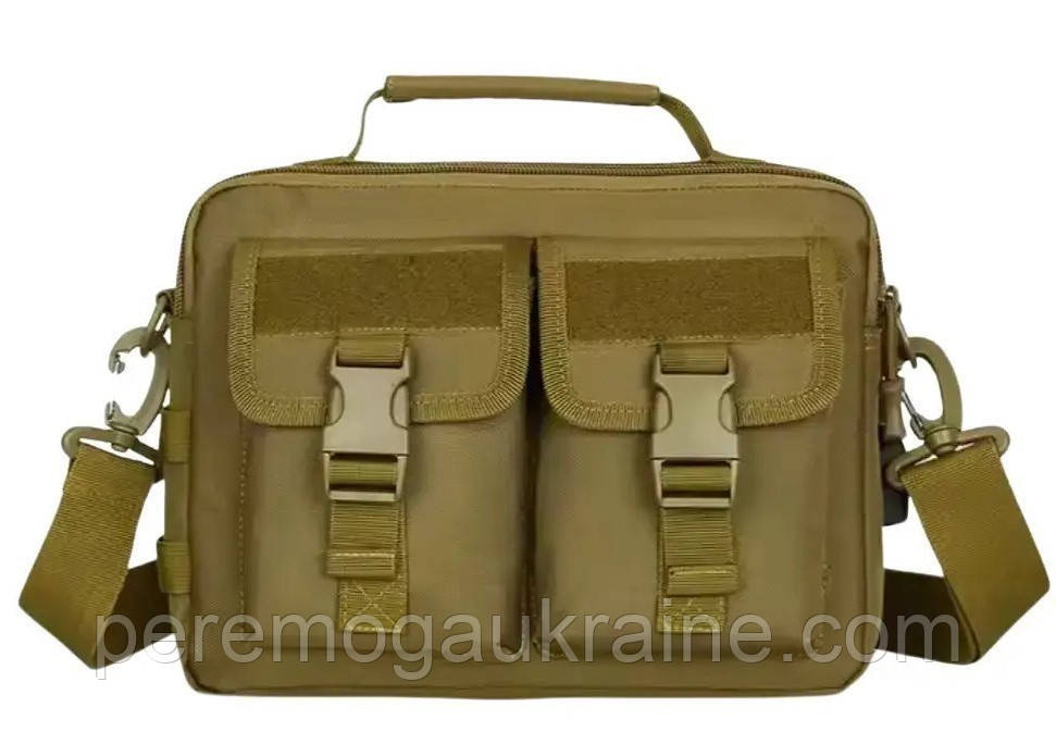 Тактична дорожня сумка для документів і планшета Solve з USB Койот KT6007005