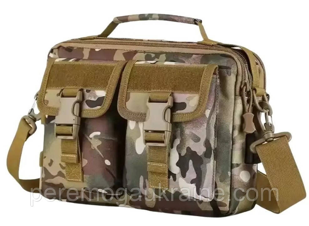 Тактична дорожня сумка для документів та планшета Solve з USB Multicam KT6007006