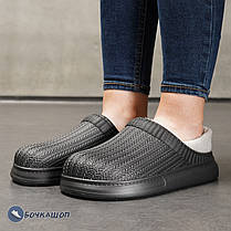 Жіночі утеплені резинові сабо, фото 4