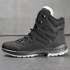 Черевики чоловічі зимові чорні із шнурками