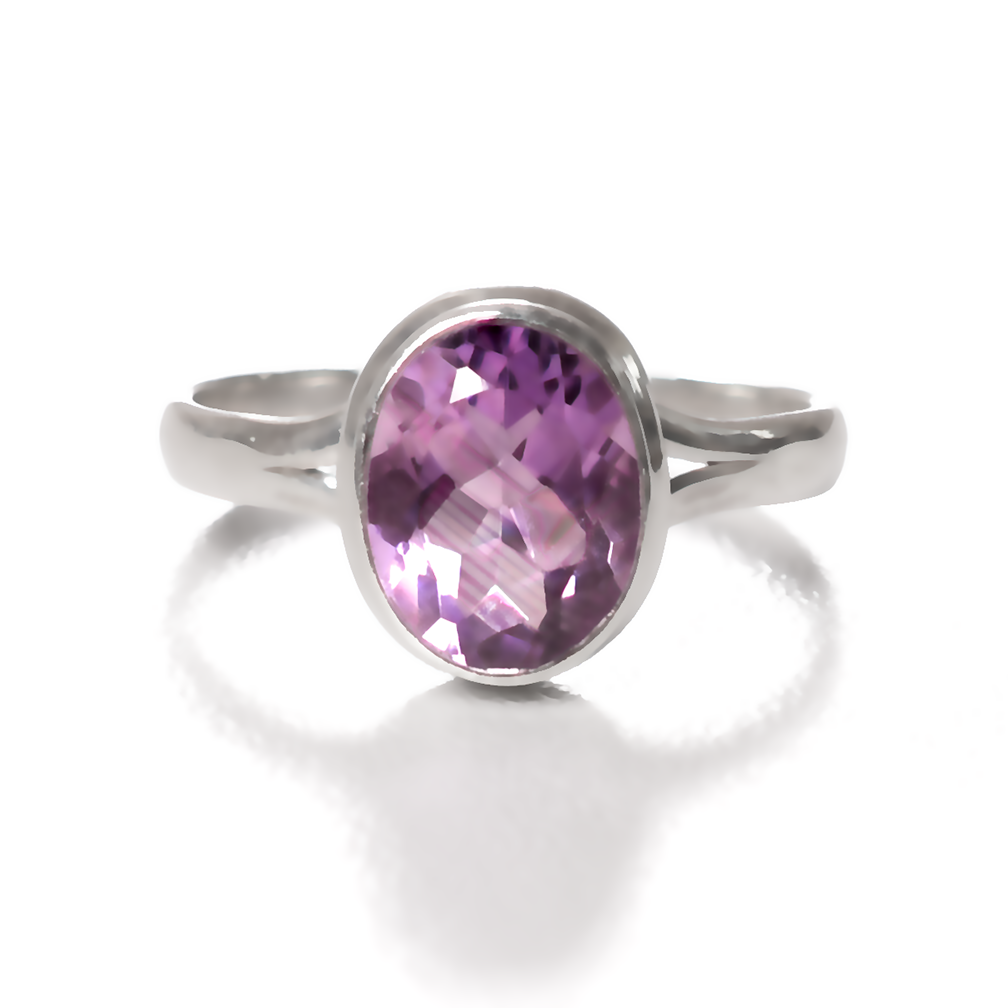 Аметист срібна каблучка, 2350КА