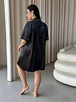 Сорочка халат на ґудзиках. Одяг для домі і відпочинку. Ночнушка сорочка для сну., фото 3