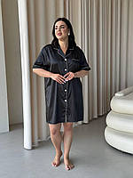 Сорочка халат на ґудзиках. Одяг для домі і відпочинку. Ночнушка сорочка для сну., фото 6