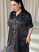 Сорочка халат на ґудзиках. Одяг для домі і відпочинку. Ночнушка сорочка для сну., фото 7