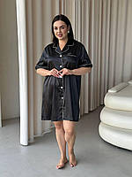 Сорочка халат на ґудзиках. Одяг для домі і відпочинку. Ночнушка сорочка для сну., фото 8