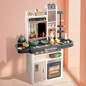 Дитяча велика інтерактивна кухня 889-211 з водою й парою 65 предметів