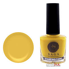 Лак-фарба для стемпінгу Saga Professional Stamping Paint №08 жовтий, 8 мл