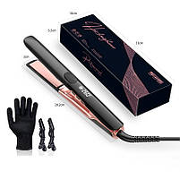 Професійний вирівнювач Hots Professional Tourmaline Ceramic Led Ionic Black (HP-181), фото 5