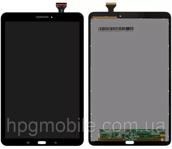 Дисплей Samsung T560/T561/T567 Galaxy Tab E 9.6 модуль (екран і сенсор) з рамкою, оригінал, Чорний, фото 1