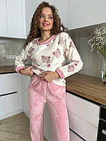 Ніжна мʼяка піжама. Домашній спальний комплект. Нічний одяг., фото 5