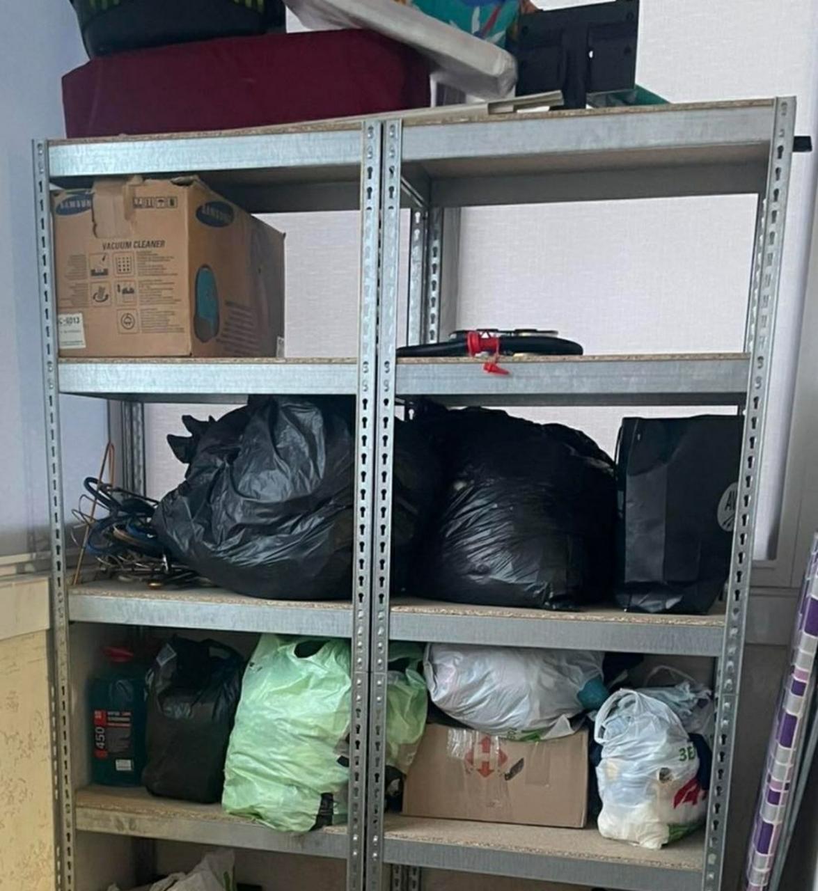 Стелаж поличковий 1600х800х300мм, 175кг, 4 полиці з ДСП для гаража, офісу, складу, комори.Стелаж поличковий БУ
