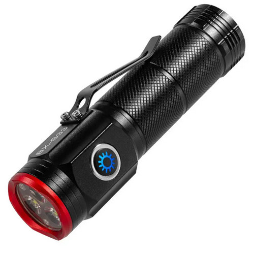 Ліхтар ручний S33-3XHР360, power bank, індикація заряду, ЗУ Type-C, магніт, zooom