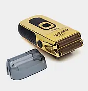 Стильна електробритва чоловіча акумуляторна з дисплеєм VGR V-332 Золотий Професійна бритва-шейвер, фото 3