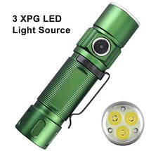 Ліхтар ручний A05-3XPG, power bank, Li-Ion акумулятор, індикація заряду, ЗУ Type-C, фото 5