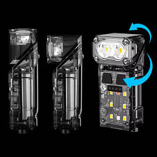 Ліхтар налобний X52-2LED+6SMD(RGB), Motion Sensor, індикація заряду, Li-Ion акумулятор, ЗУ Type-C, кліпса, магніт, фото 3