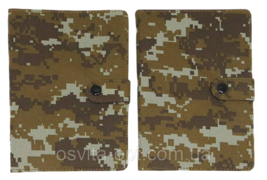 Блокнот на кнопці А5/76 арк."Камуфляж" кліт. 36К-761