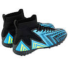 Сороконіжки футбольні з носком SP-Sport Active 303-1 розмір 44 Blue-Black, фото 4