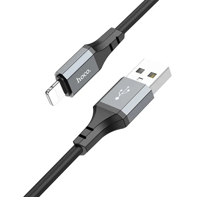 Кабель HOCO X86 USB - iPhone (Lightning) 1м (93730) Black, фото 1