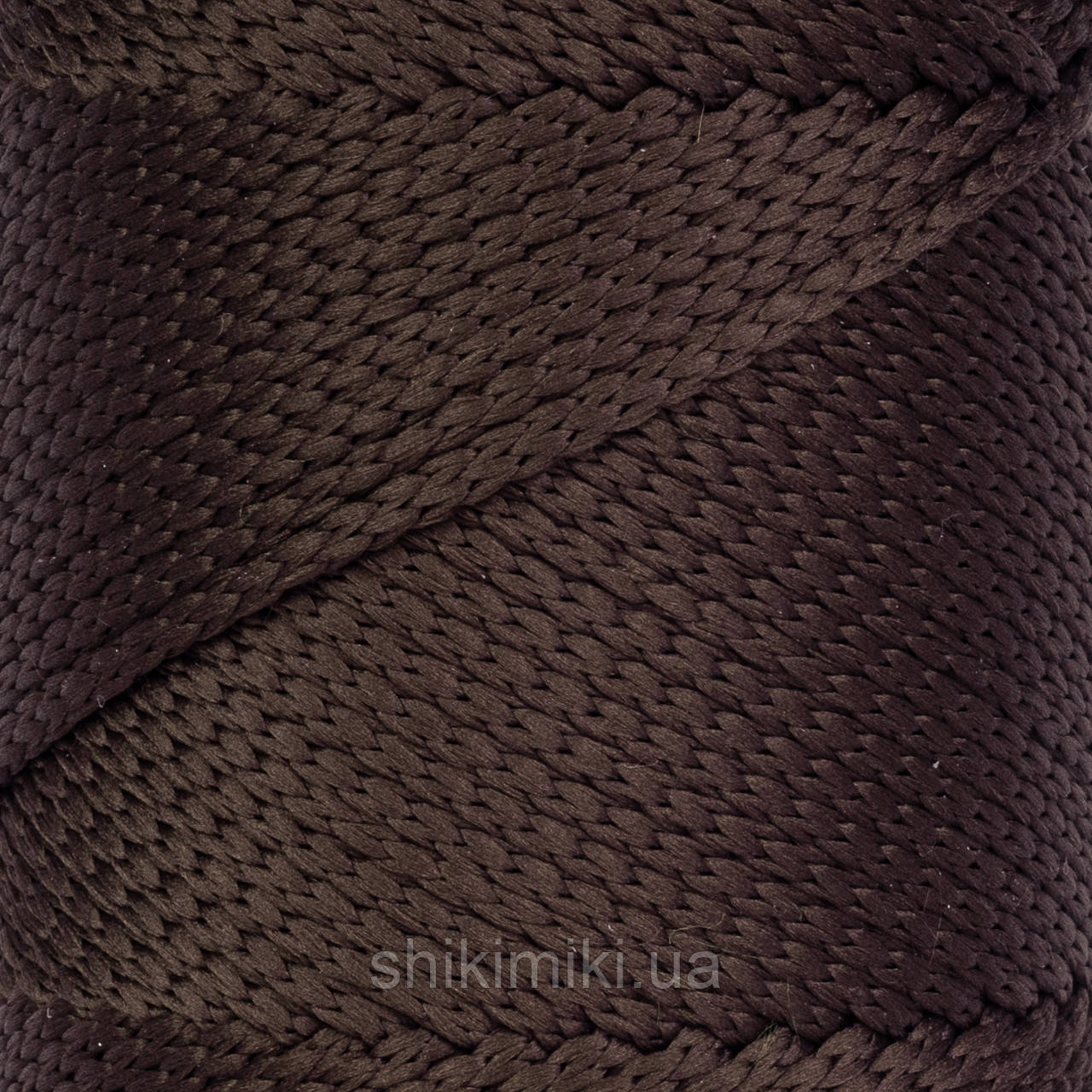 Шнур поліефірний Matte Macrame 3 mm, колір Темно-коричневий, фото 1