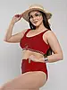 Купальник для полных 55558 Z.Five Карина красный (В НАЛИЧИИ ТОЛЬКО 56 УКР р-ры), фото 10