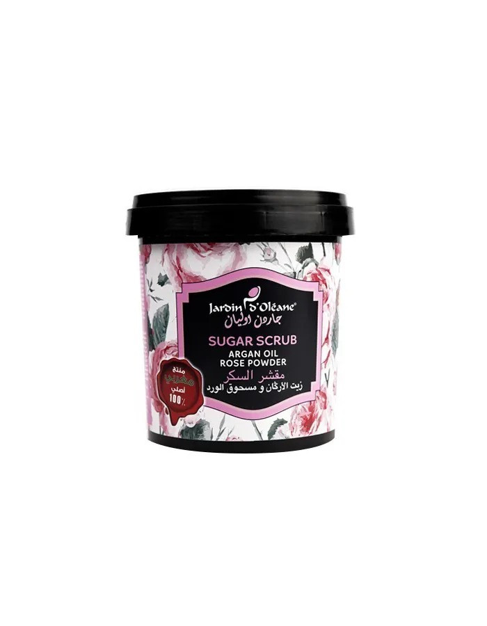 Цукровий скраб Jardin D Oleane Sugar scrub with argan oil and rose з аргановою олією та трояндою 500г