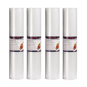 Пакети для Вакууматора в Рулоні - 4 шт - 28х500 см - ОРИГІНАЛ - Сертифікація FDA+LFGB - ТМ ComShop