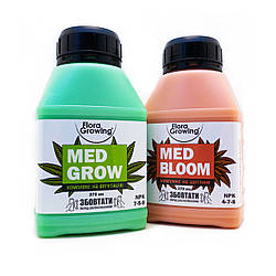 2 х 270 мл MedGrow та MedBloom — Комплексні добрива для лікарських та їстівних рослин