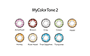 Кольорові контактні лінзи MyColor Tone2 - 2 лінзи | Кольорова лінза на око MyColor Comfort line, фото 2