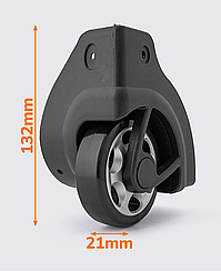 Колісні блоки для валізи ЧКБ1-17 (D=76 мм)