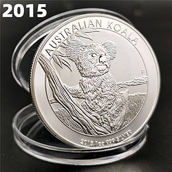 Сувенір зі Срібної монети 1 долар 2015г, "Коала" (Австралія)