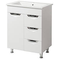 Тумба підлогова ЮВВІС Грація 65 см з умивальником Веста 65 см