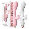 Вібратор зі стимуляцією клітора вакуумно-хвильовий стимулятор Vibrator Lilo білого кольору, фото 6