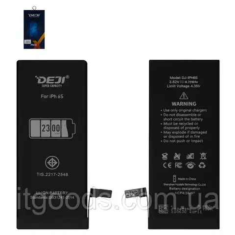 Оригінальний акумулятор Deji 616-00034 2300mAh 3.82V для iPhone 6S 1715mAh A1633 / A1688 / A1691 / A1700