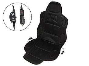 Накидка на сидіння з підігрівом 19002 B висока чорн.