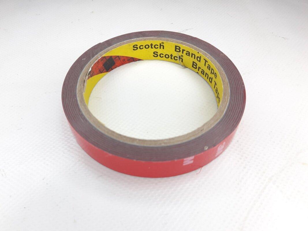 Скотч двосторонній.  3М 15мм x3м x1,2мм(кульок), фото 1