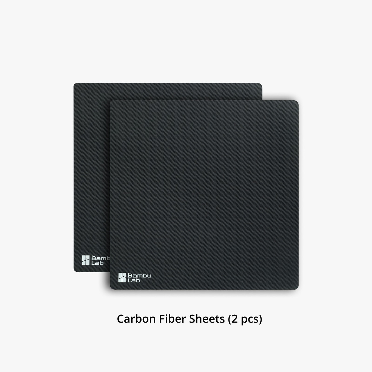Комплект із двох текстурованих плівок Carbon Fiber для 3D-принтерів Bambu Lab