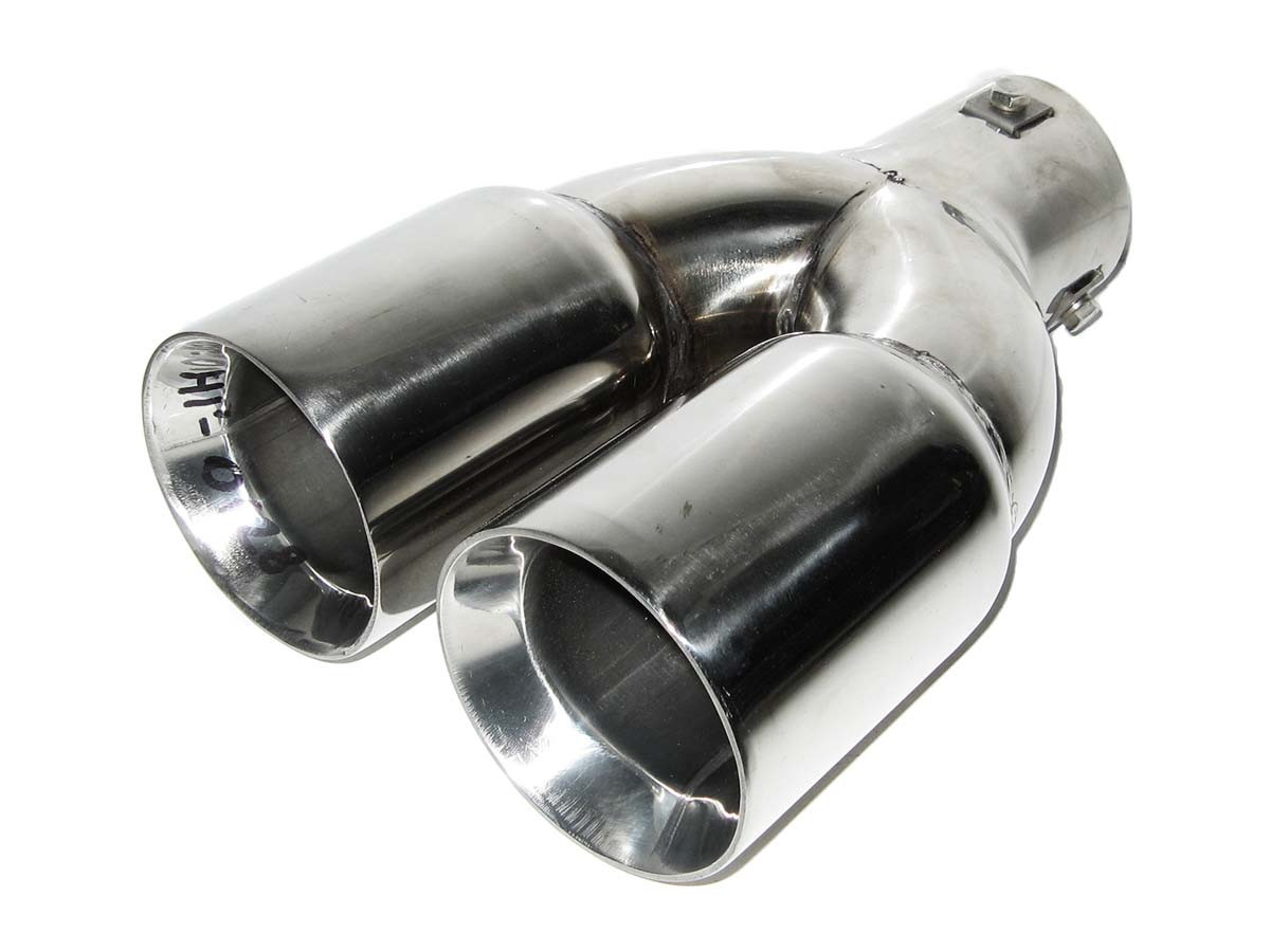 Насадка на глушник 0128 d-62мм нержавіюча сталь, фото 1