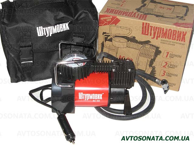 Компресор Штурмовик AC-50 150psi/14Amp/37л/прикур., фото 1