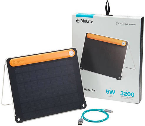 Портативна сонячна панель з акумулятором BioLite SolarPanel 5+ Updated, фото 1