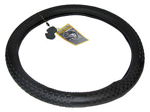 Обплетення шкіра 246 BK M чорна перфорування/один шов