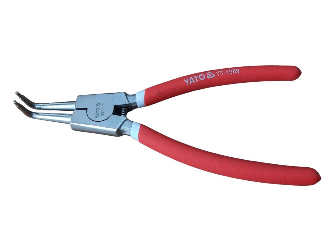 Знімач стопорних кілець загнутий розтискний 225мм YT-1989 YATO, фото 1