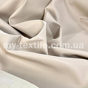 Тканина шкірозамінник на замшевій основі стрейч щільна 145 см Бежевий