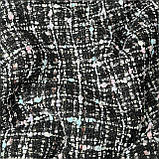 Твід чорний на бежевому штучному хутрі двосторонній, фото 6