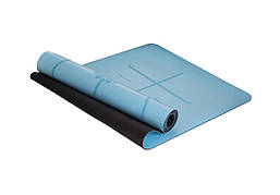 Килимок для йоги Amber Ganesh Align блакитний 183x68x0.5 см (BH)
