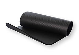 Килимок для йоги, фітнесу та пілатесу Urban Fit Amber 183x61x1 см чорний (BH)