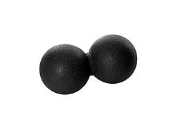 Масажний м'ячик Amber арахіс Duoball 12x6 см чорний (BH)