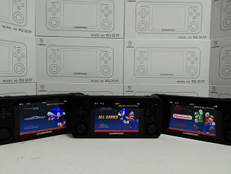 Приставка кишенькова PSP Anbernic RG351P чорна PlayStation 1 Dendy Денді Sega Mega Drive 2 Мортал Комбат
