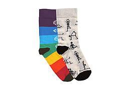 Набір шкарпеток RAO Socks Йога 7 чакр + Скелети 2 пари (39-41) (BH)