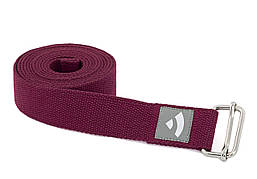 Ремінь для йоги Asana Belt від Bodhi баклажановий 250x3.8 см (BH) (BH)